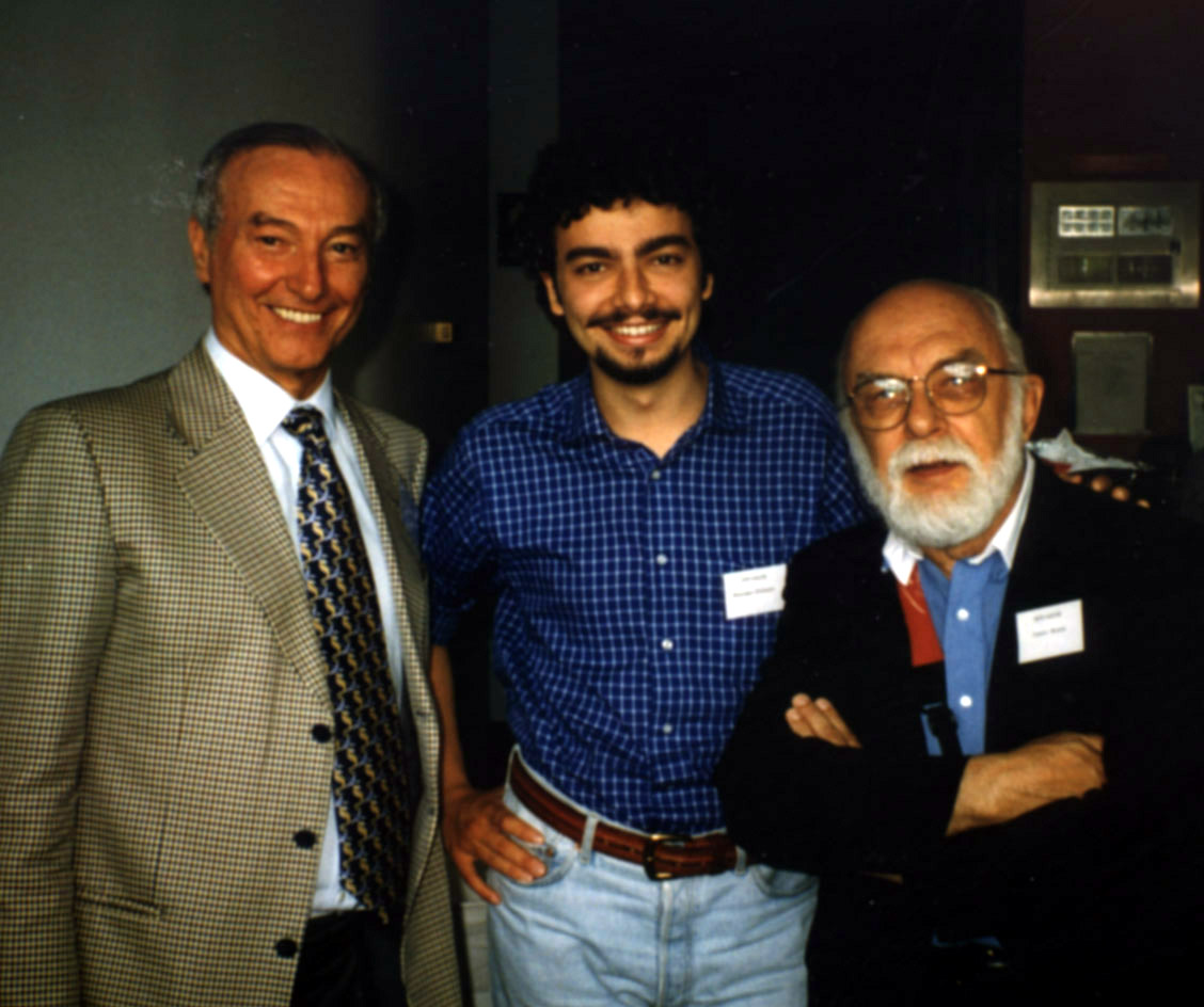 Piero Angela, Massimo Polidoro & James Randi.