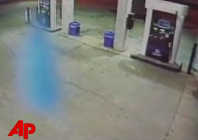 Ghost at a gas station?
