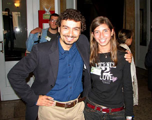Giuliana con Massimo Polidoro al X Convegno del CICAP