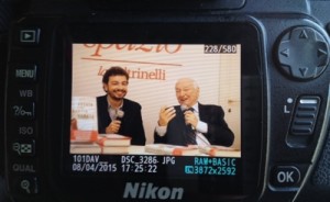 Piero Angela e Massimo Polidoro a Roma per la presentazione de "Il passato è una bestia feroce".