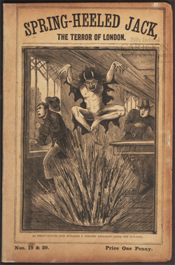 Uno dei libretti dedicati a Spring-Heeled Jack.