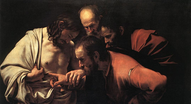 Caravaggio - San Tommaso - Incredulità